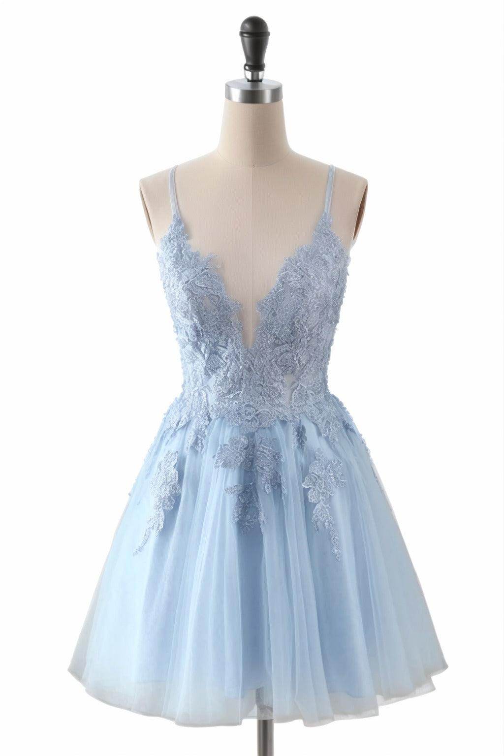 A-Line Short-Mini Tulle Homecoming Dresses CS0506