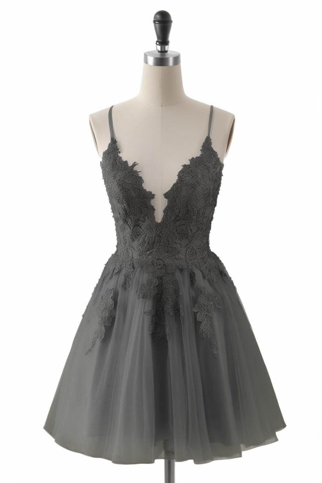 A-Line Short-Mini Tulle Homecoming Dresses CS0506