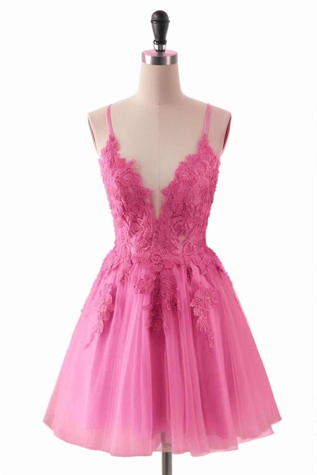 A-Line Short-Mini Tulle Homecoming Dresses CS0506