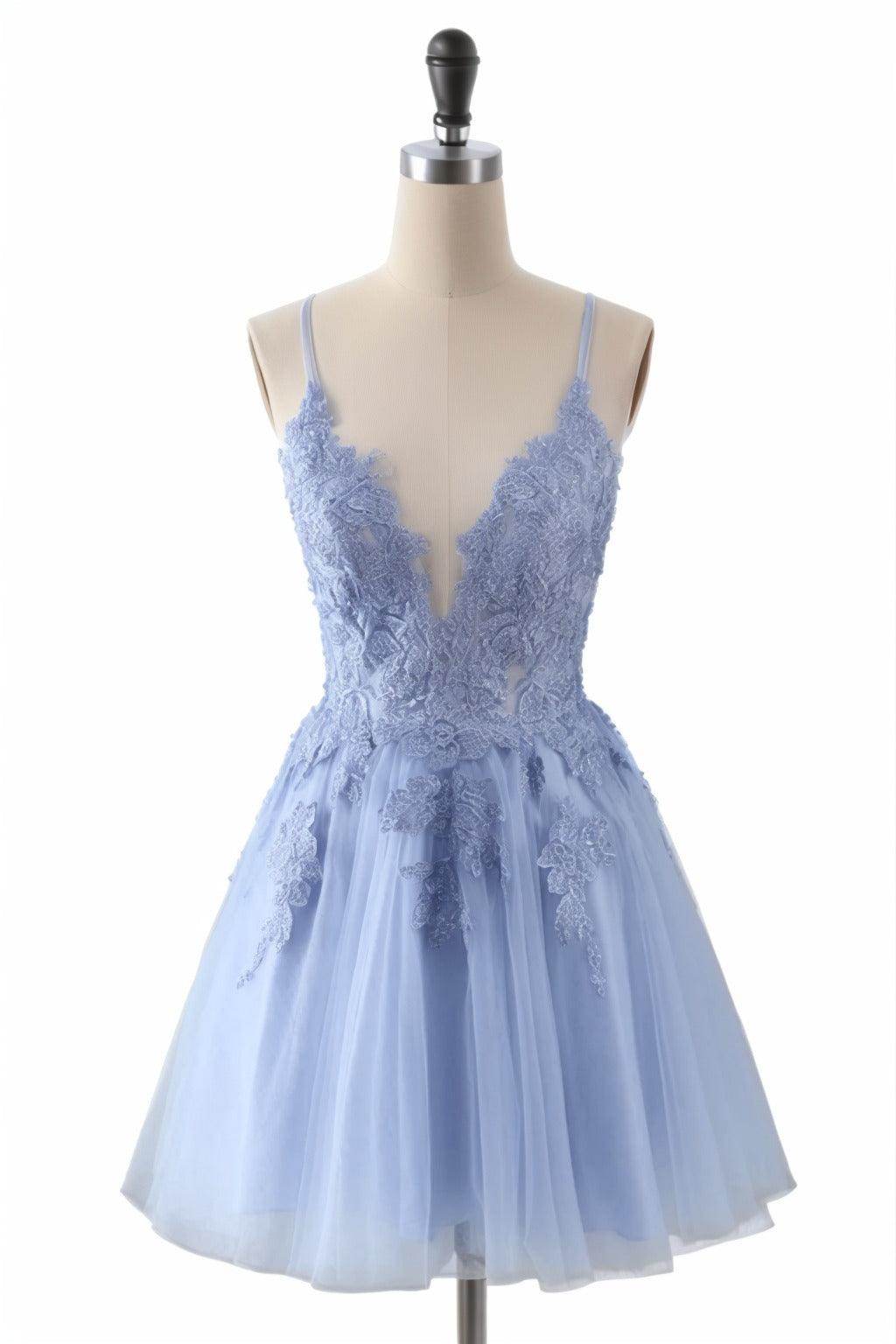 A-Line Short-Mini Tulle Homecoming Dresses CS0506
