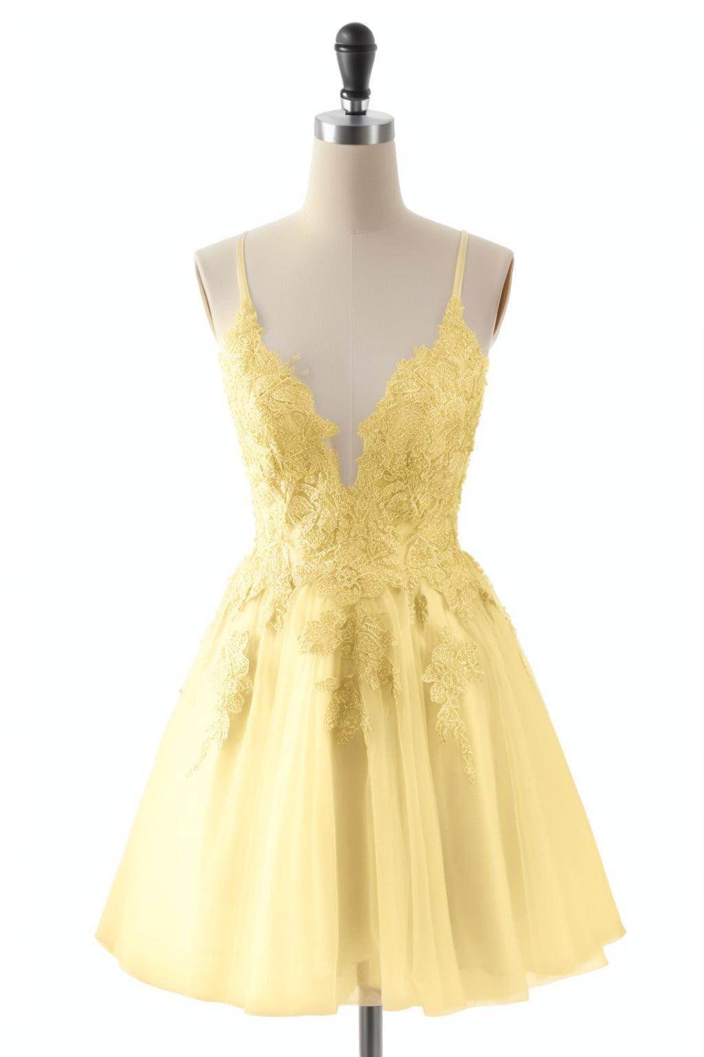 A-Line Short-Mini Tulle Homecoming Dresses CS0506