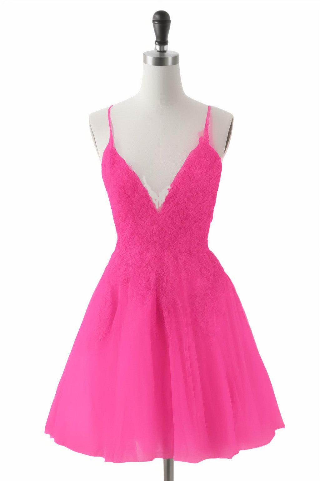 A-Line Short-Mini Tulle Homecoming Dresses CS0506