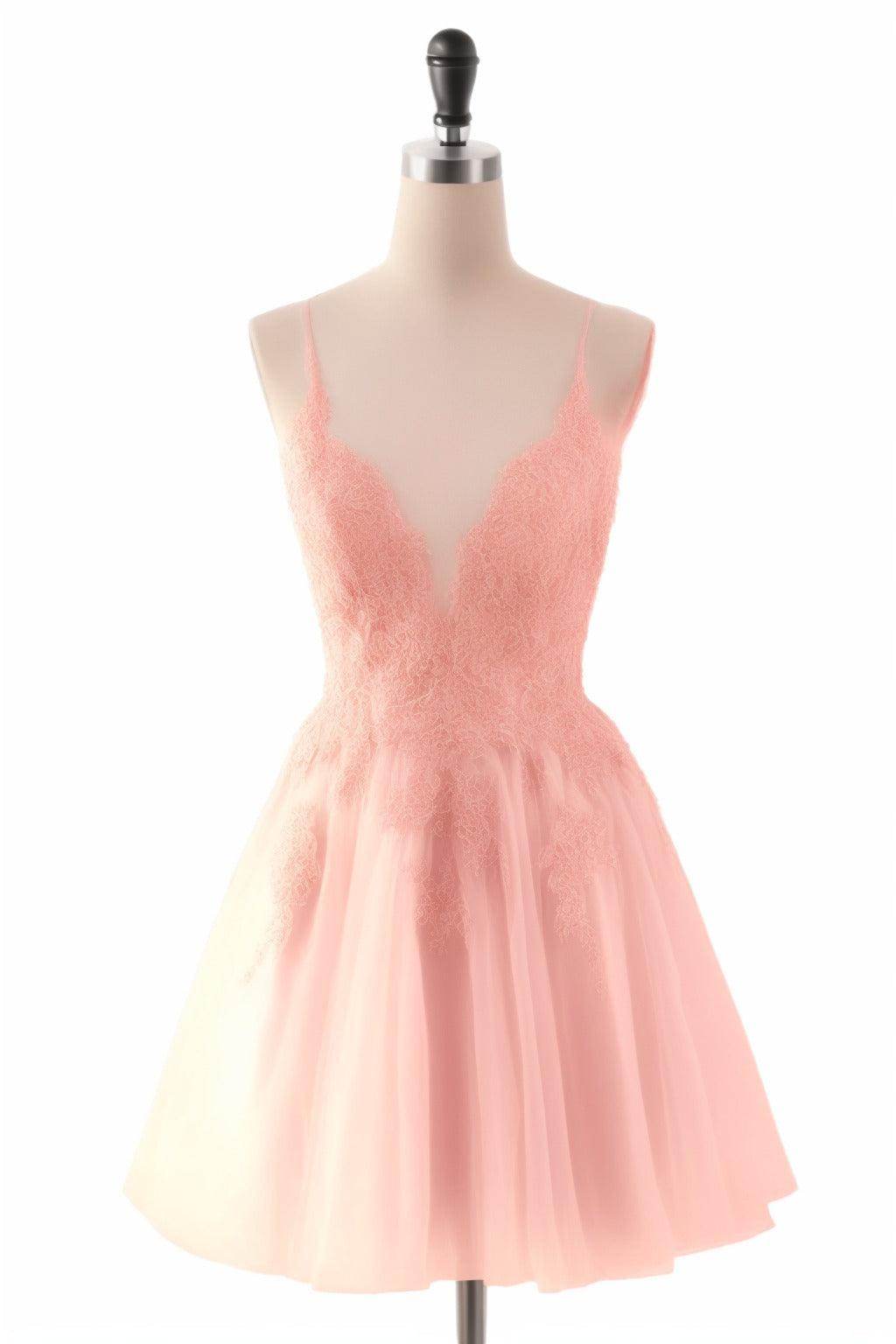 A-Line Short-Mini Tulle Homecoming Dresses CS0506