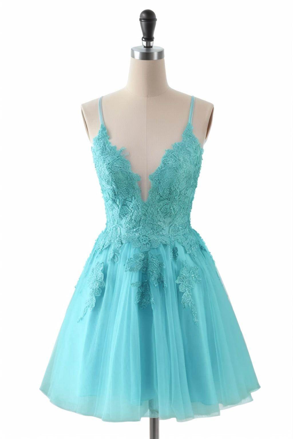 A-Line Short-Mini Tulle Homecoming Dresses CS0506