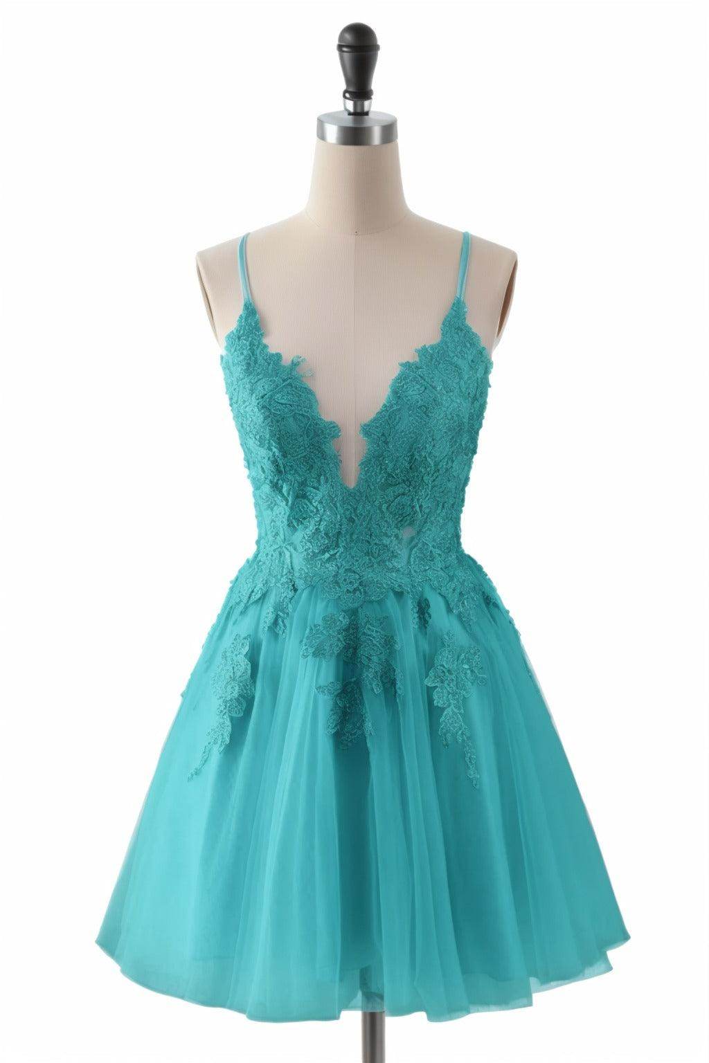 A-Line Short-Mini Tulle Homecoming Dresses CS0506