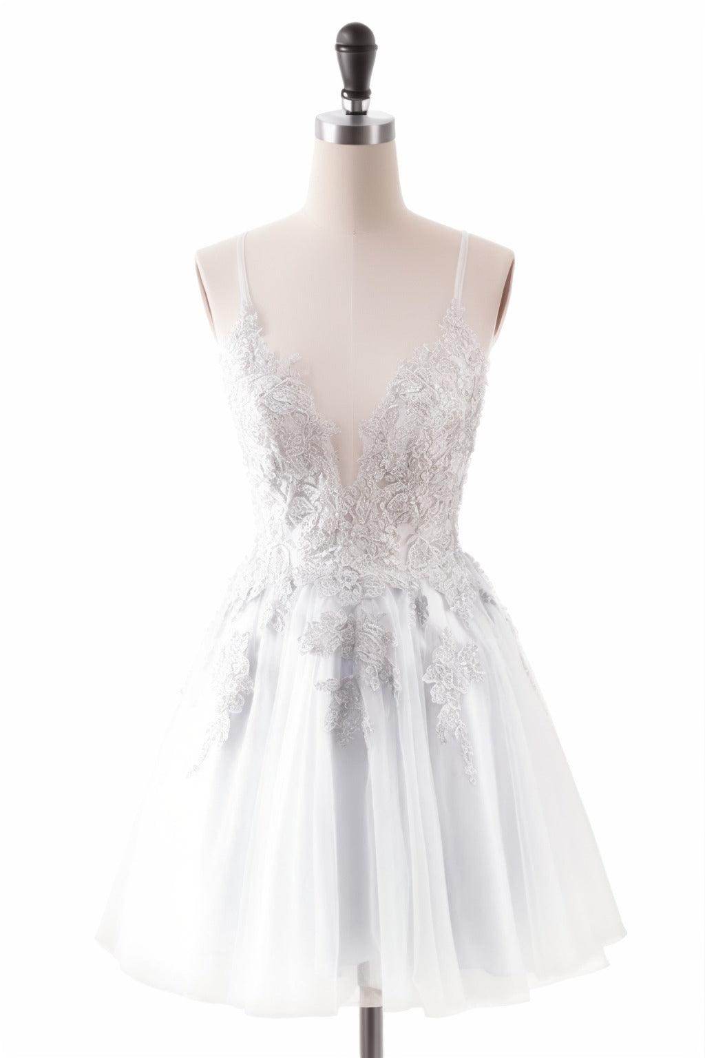 A-Line Short-Mini Tulle Homecoming Dresses CS0506