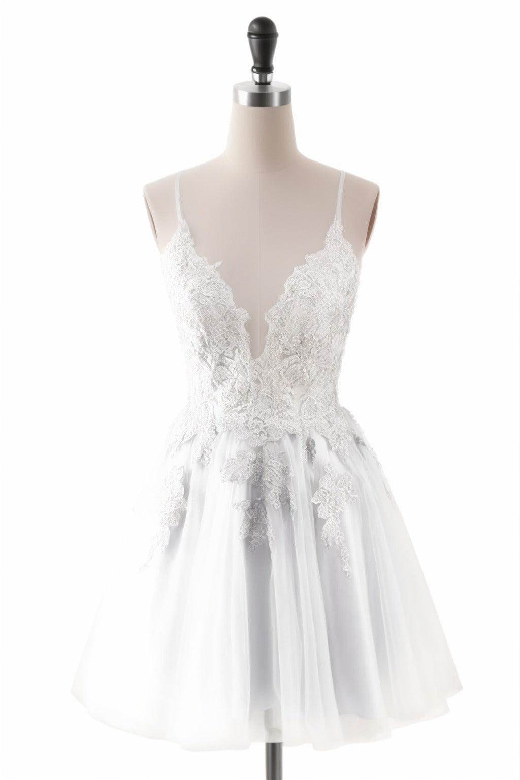 A-Line Short-Mini Tulle Homecoming Dresses CS0506