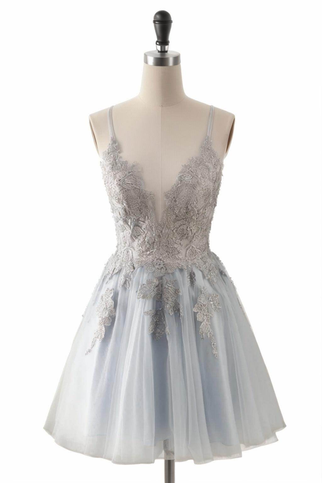 A-Line Short-Mini Tulle Homecoming Dresses CS0506