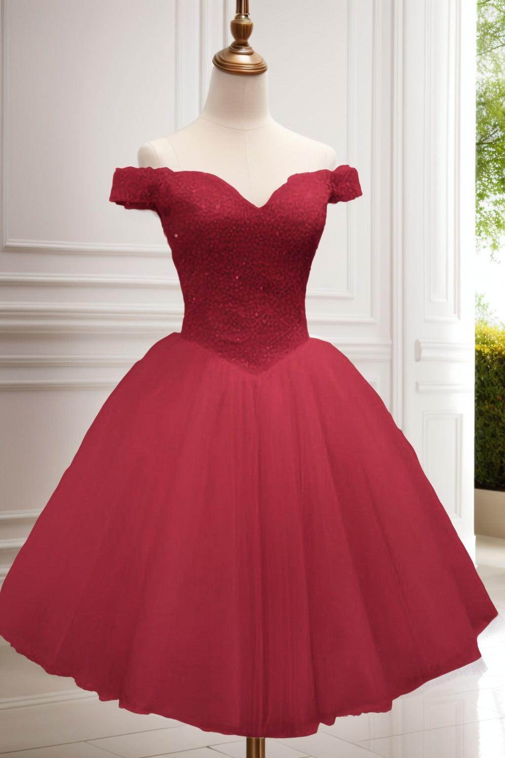 Princess Knee Length Tulle Homecoming Dresses CS0523