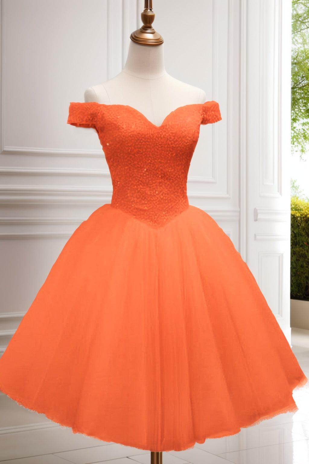 Princess Knee Length Tulle Homecoming Dresses CS0523