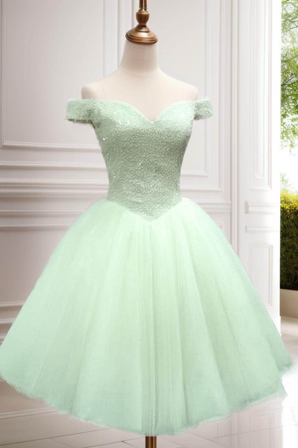 Princess Knee Length Tulle Homecoming Dresses CS0523