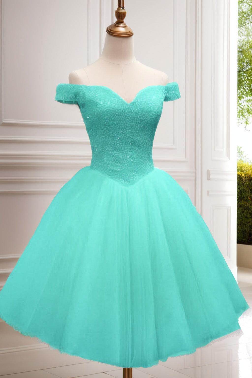 Princess Knee Length Tulle Homecoming Dresses CS0523
