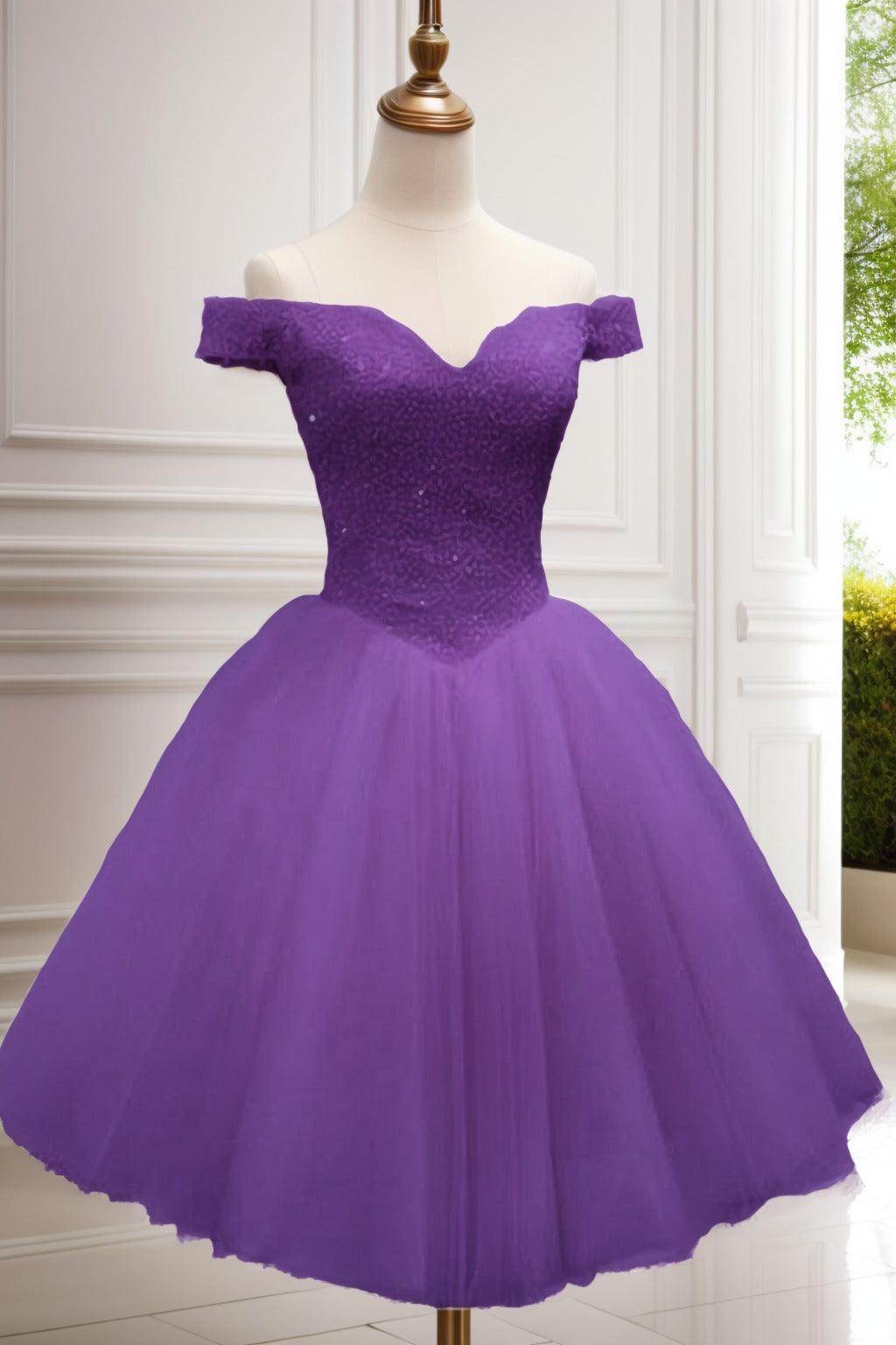 Princess Knee Length Tulle Homecoming Dresses CS0523