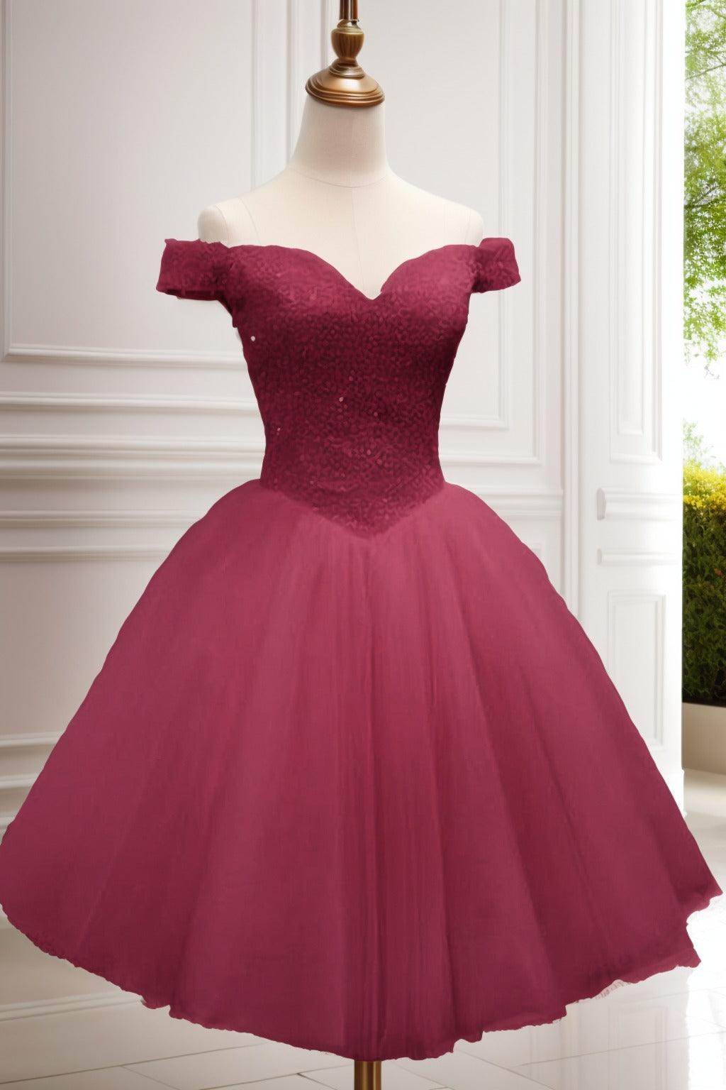 Princess Knee Length Tulle Homecoming Dresses CS0523