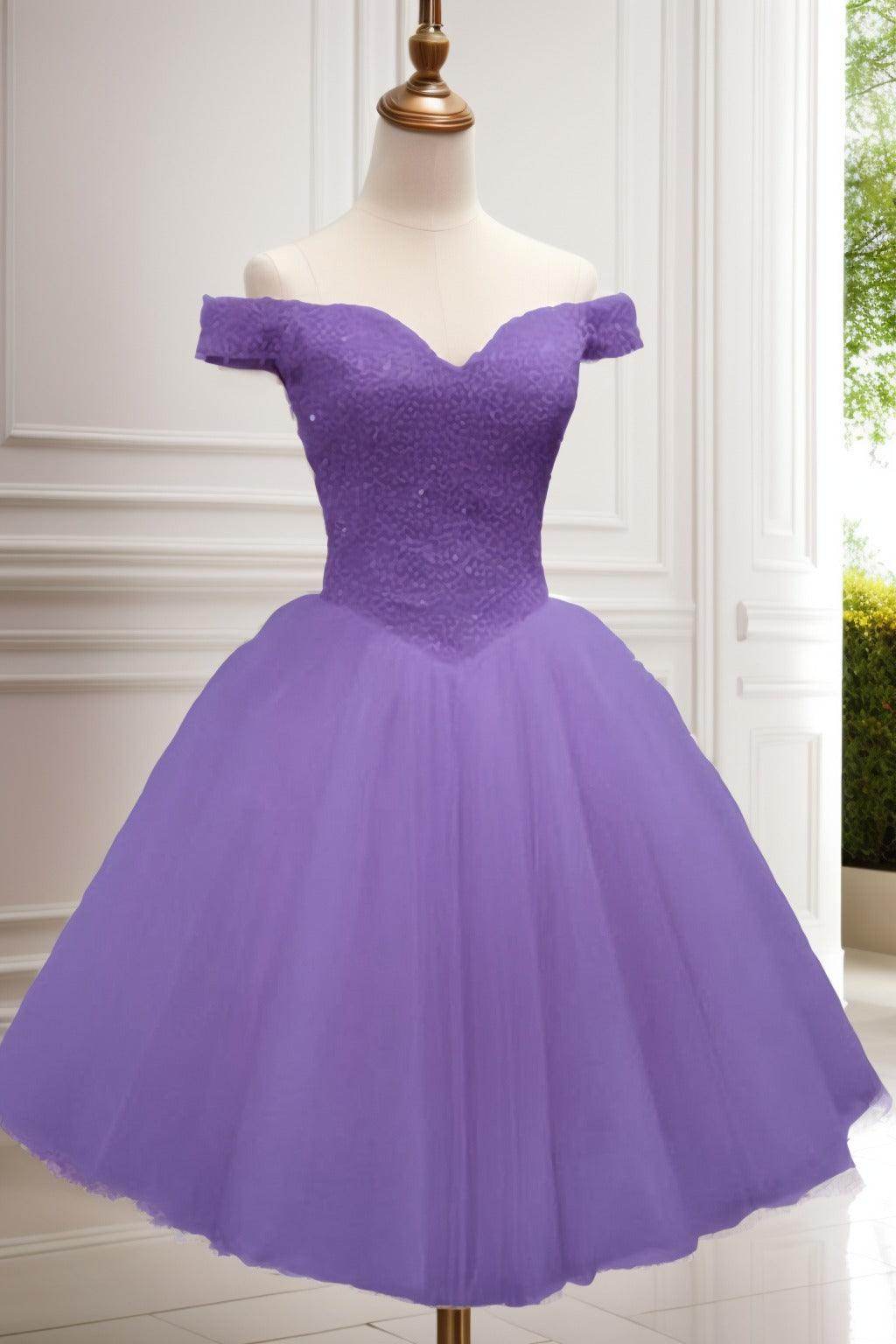 Princess Knee Length Tulle Homecoming Dresses CS0523