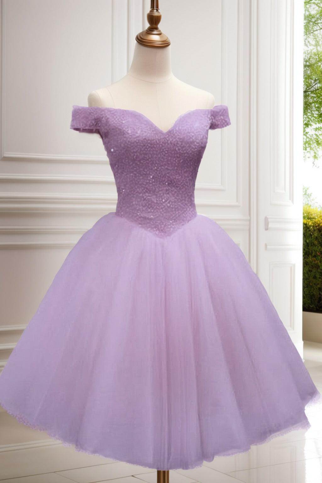 Princess Knee Length Tulle Homecoming Dresses CS0523