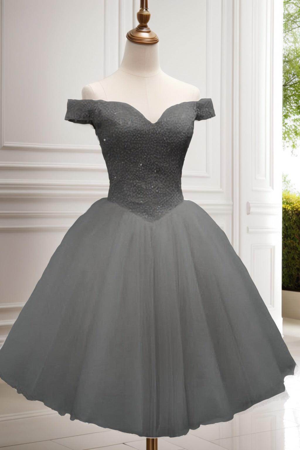 Princess Knee Length Tulle Homecoming Dresses CS0523