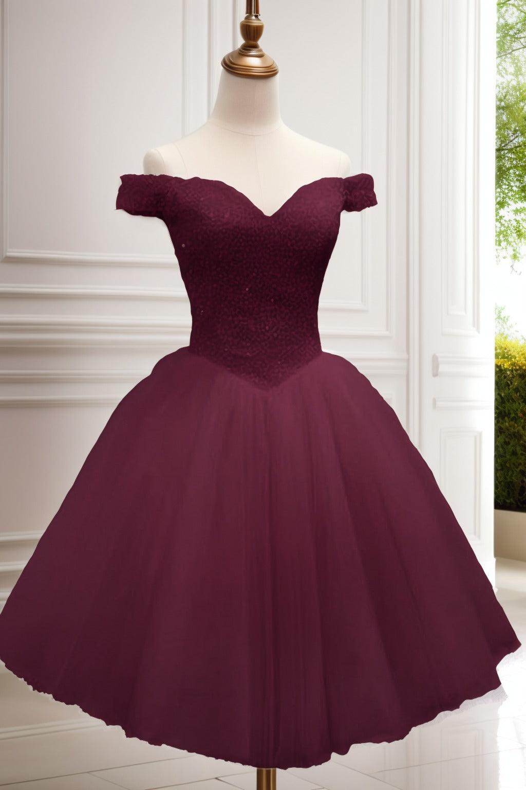 Princess Knee Length Tulle Homecoming Dresses CS0523
