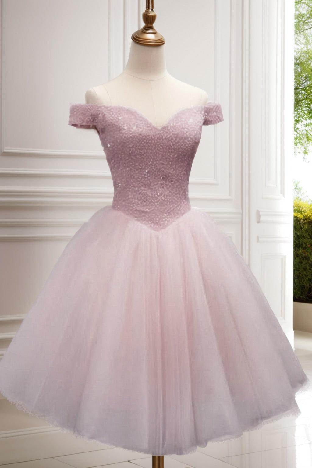 Princess Knee Length Tulle Homecoming Dresses CS0523