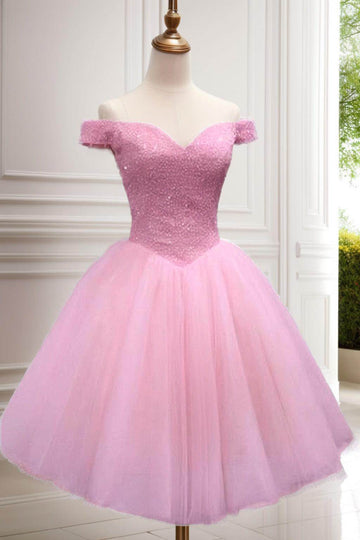 Princess Knee Length Tulle Homecoming Dresses CS0523