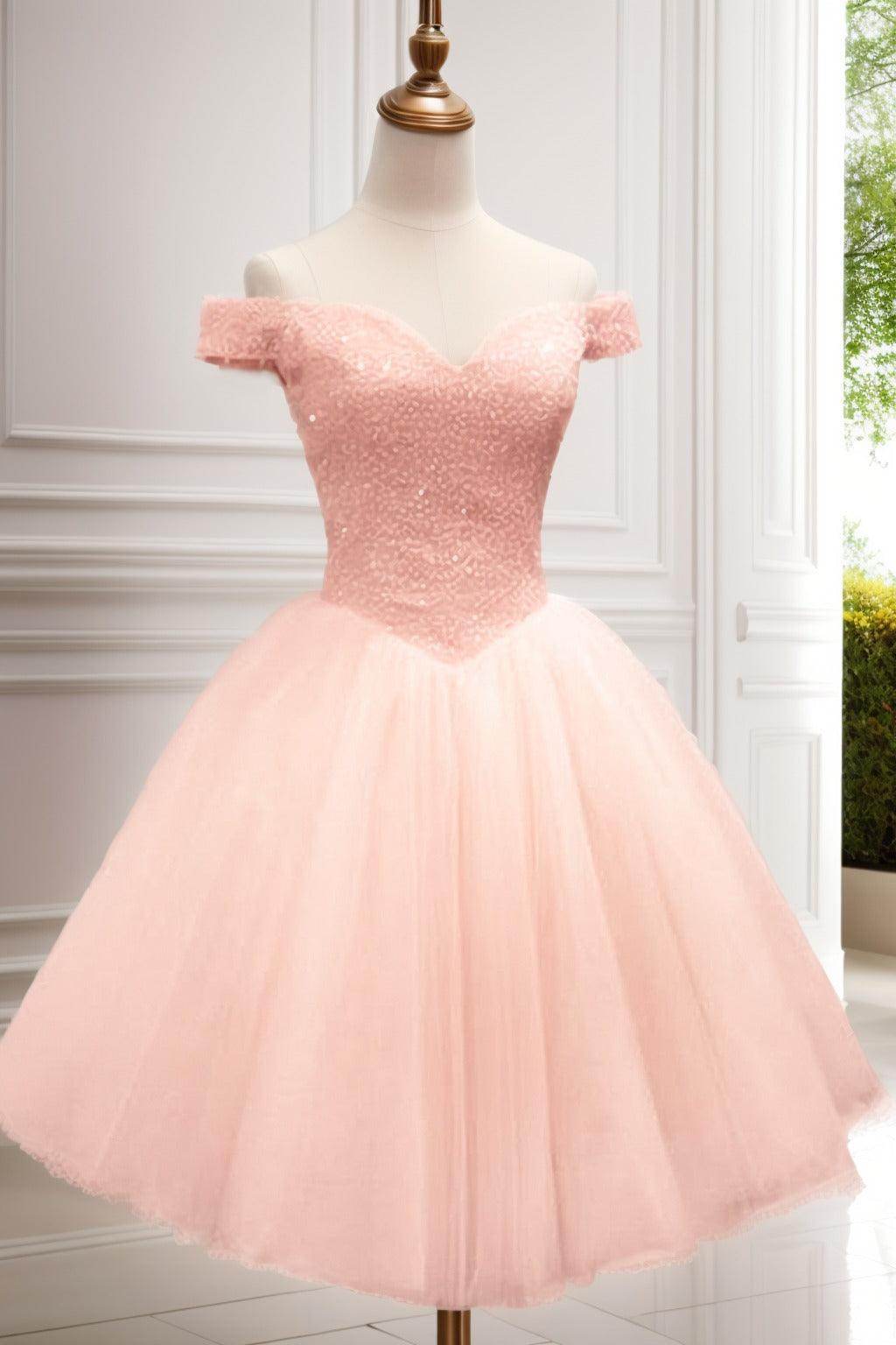 Princess Knee Length Tulle Homecoming Dresses CS0523
