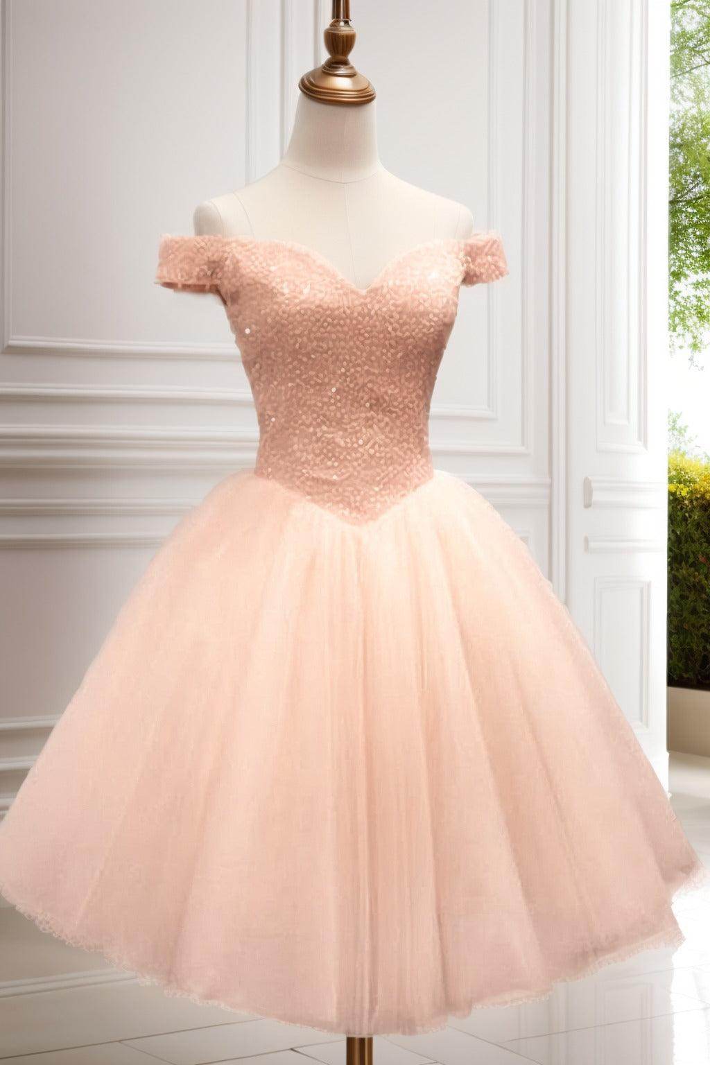 Princess Knee Length Tulle Homecoming Dresses CS0523