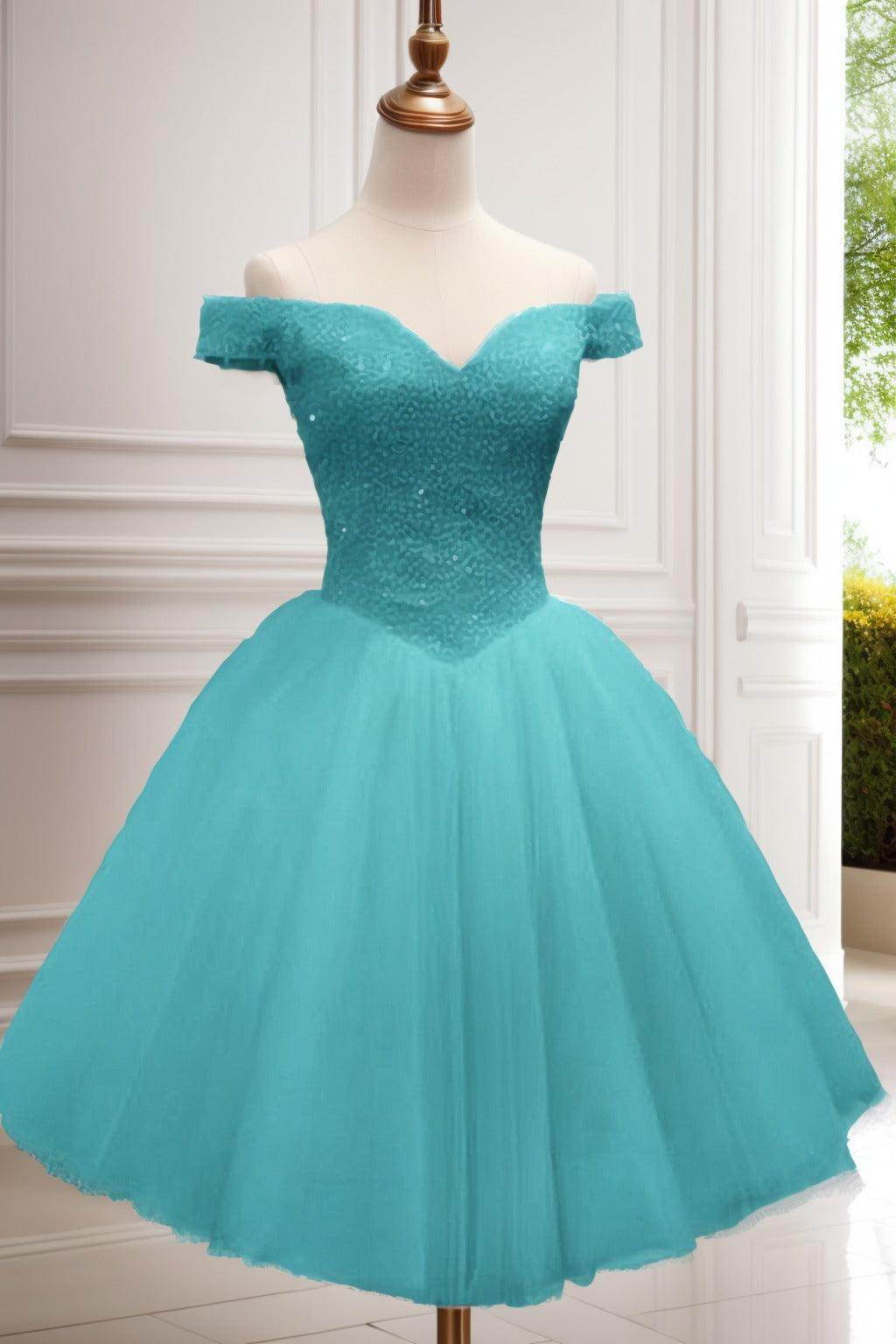 Princess Knee Length Tulle Homecoming Dresses CS0523