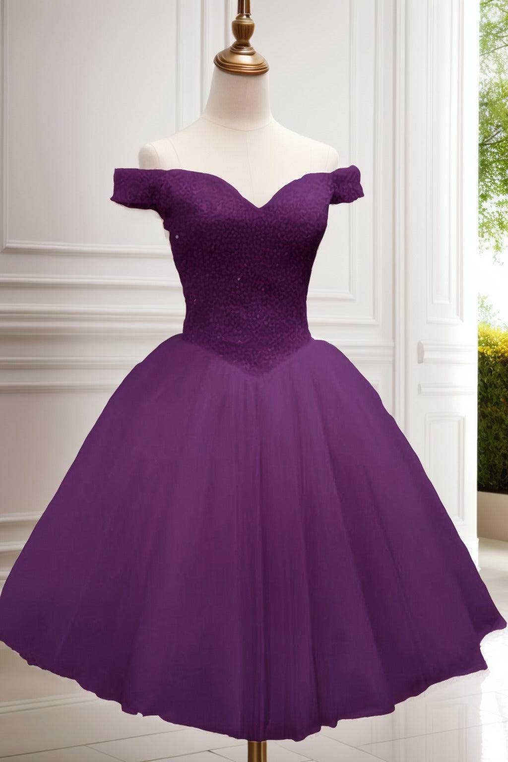 Princess Knee Length Tulle Homecoming Dresses CS0523