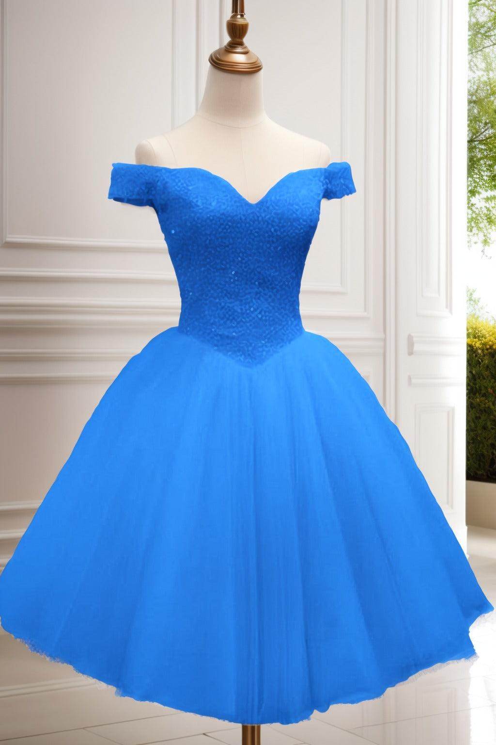 Princess Knee Length Tulle Homecoming Dresses CS0523
