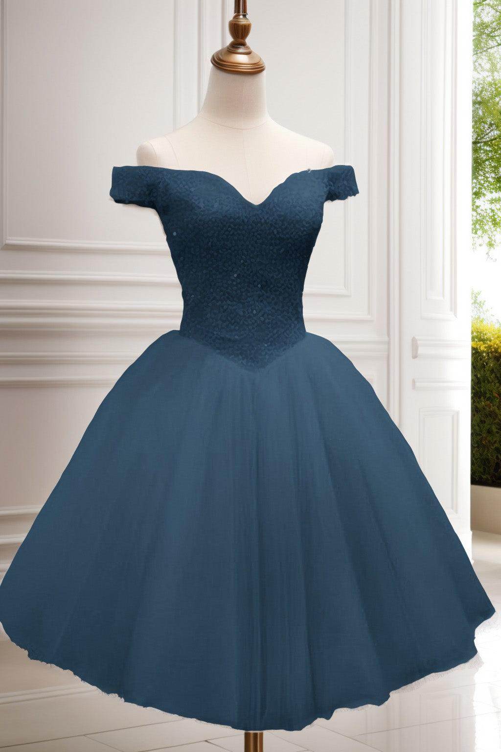 Princess Knee Length Tulle Homecoming Dresses CS0523