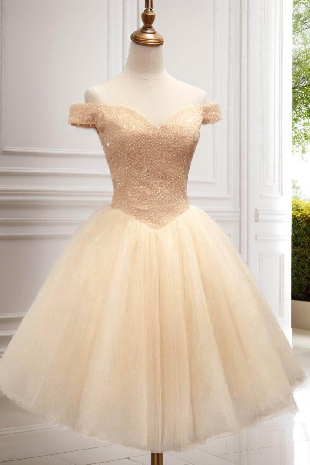 Princess Knee Length Tulle Homecoming Dresses CS0523