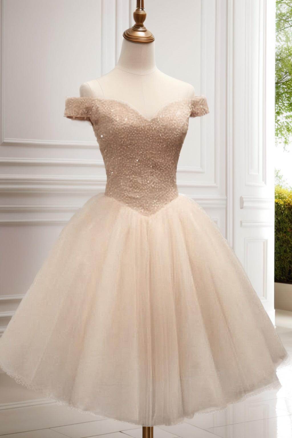 Princess Knee Length Tulle Homecoming Dresses CS0523