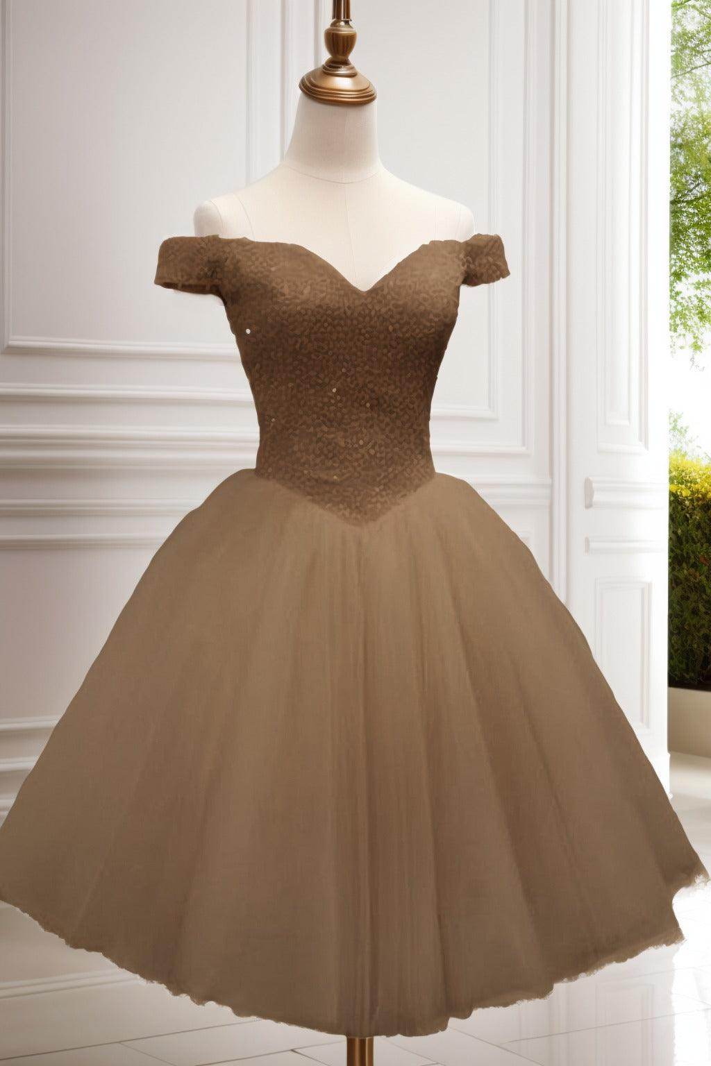 Princess Knee Length Tulle Homecoming Dresses CS0523