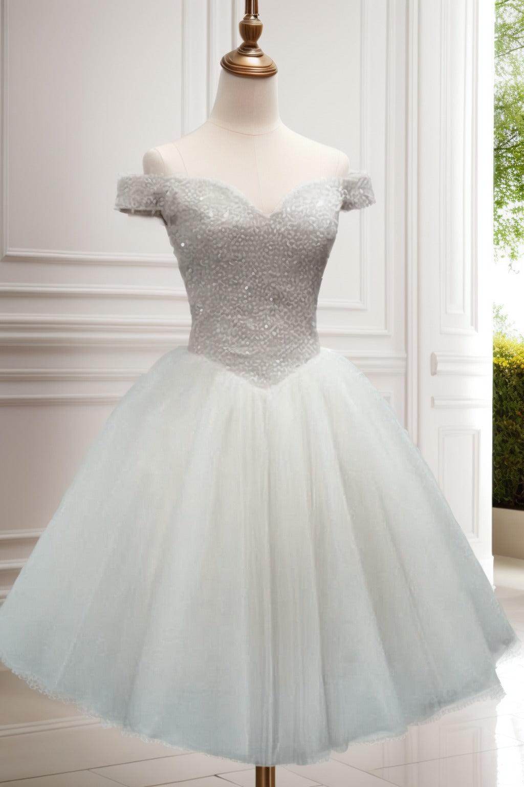 Princess Knee Length Tulle Homecoming Dresses CS0523