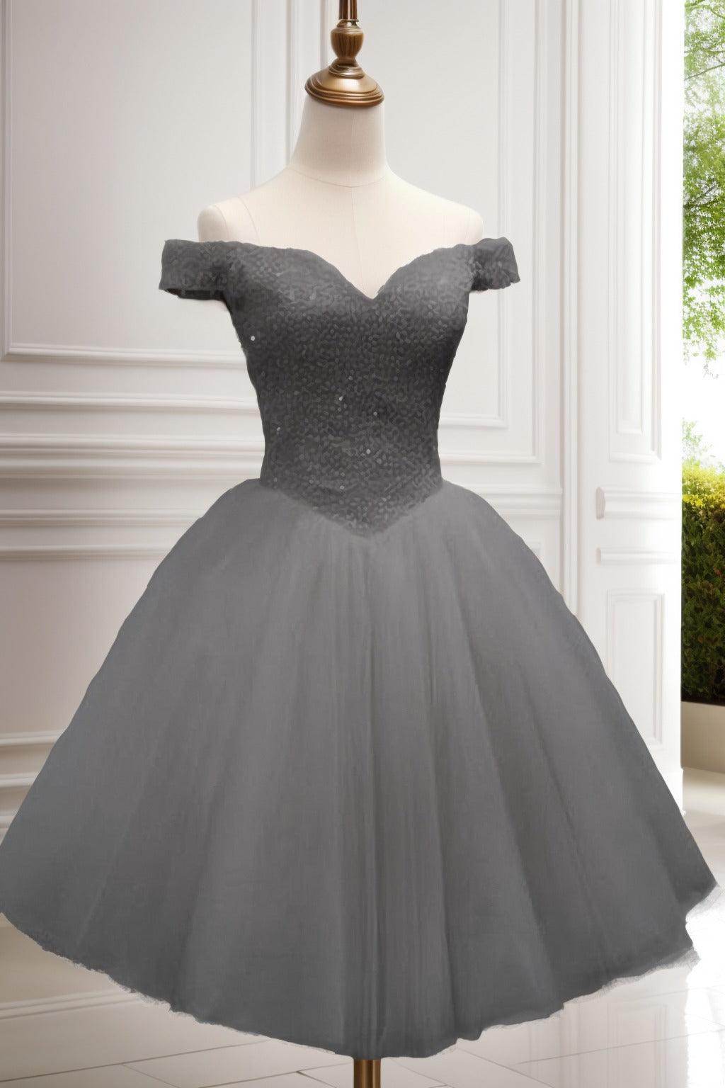 Princess Knee Length Tulle Homecoming Dresses CS0523