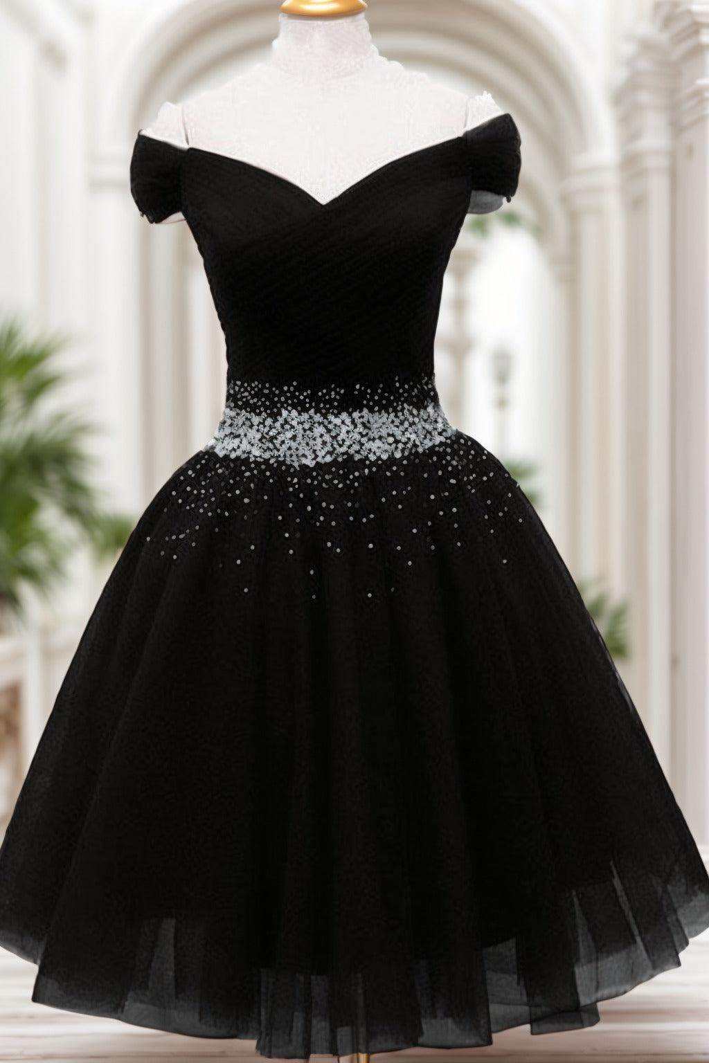 A-Line Knee Length Tulle Homecoming Dresses CS0524