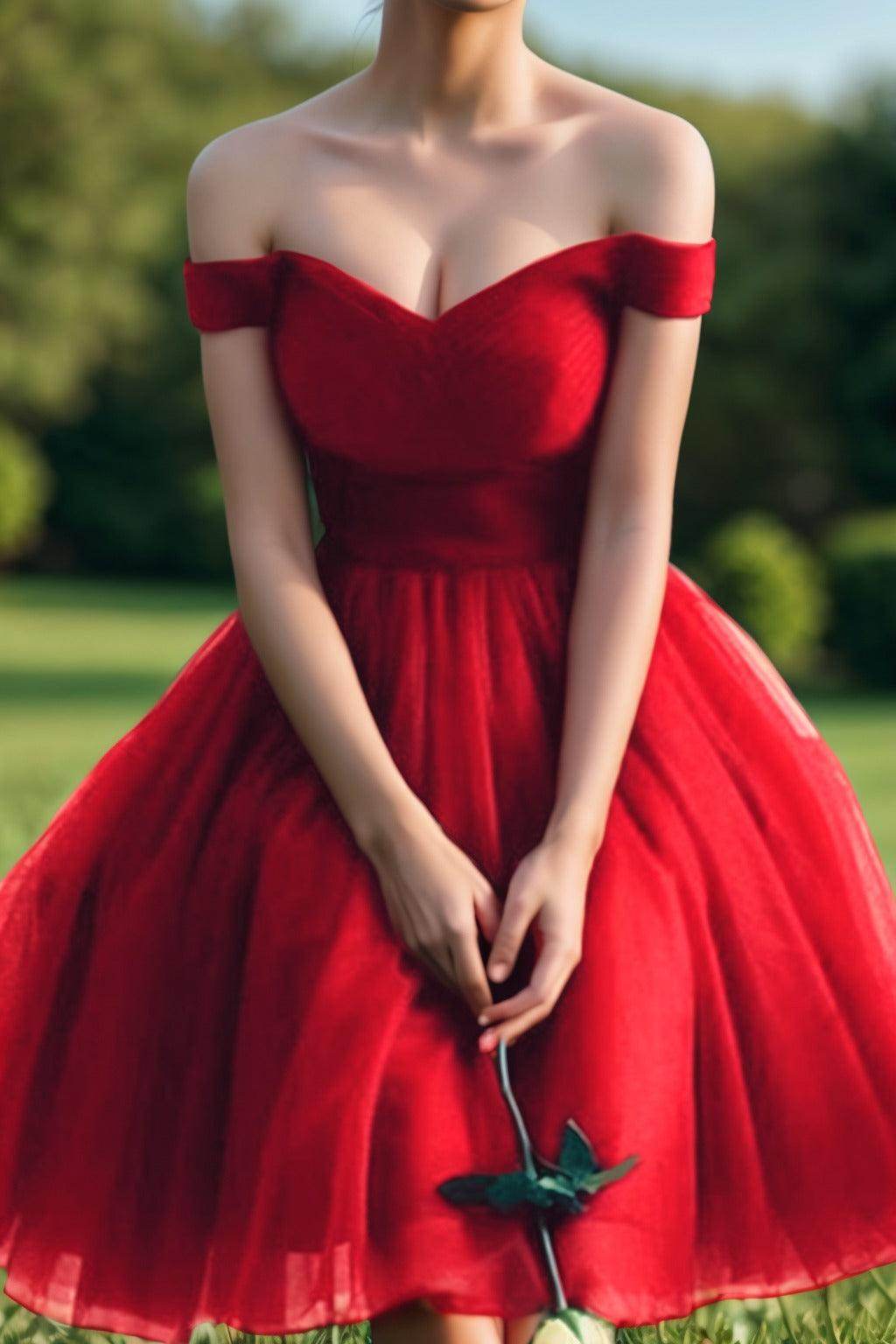 Princess Tea Length Tulle Homecoming Dresses CS0526