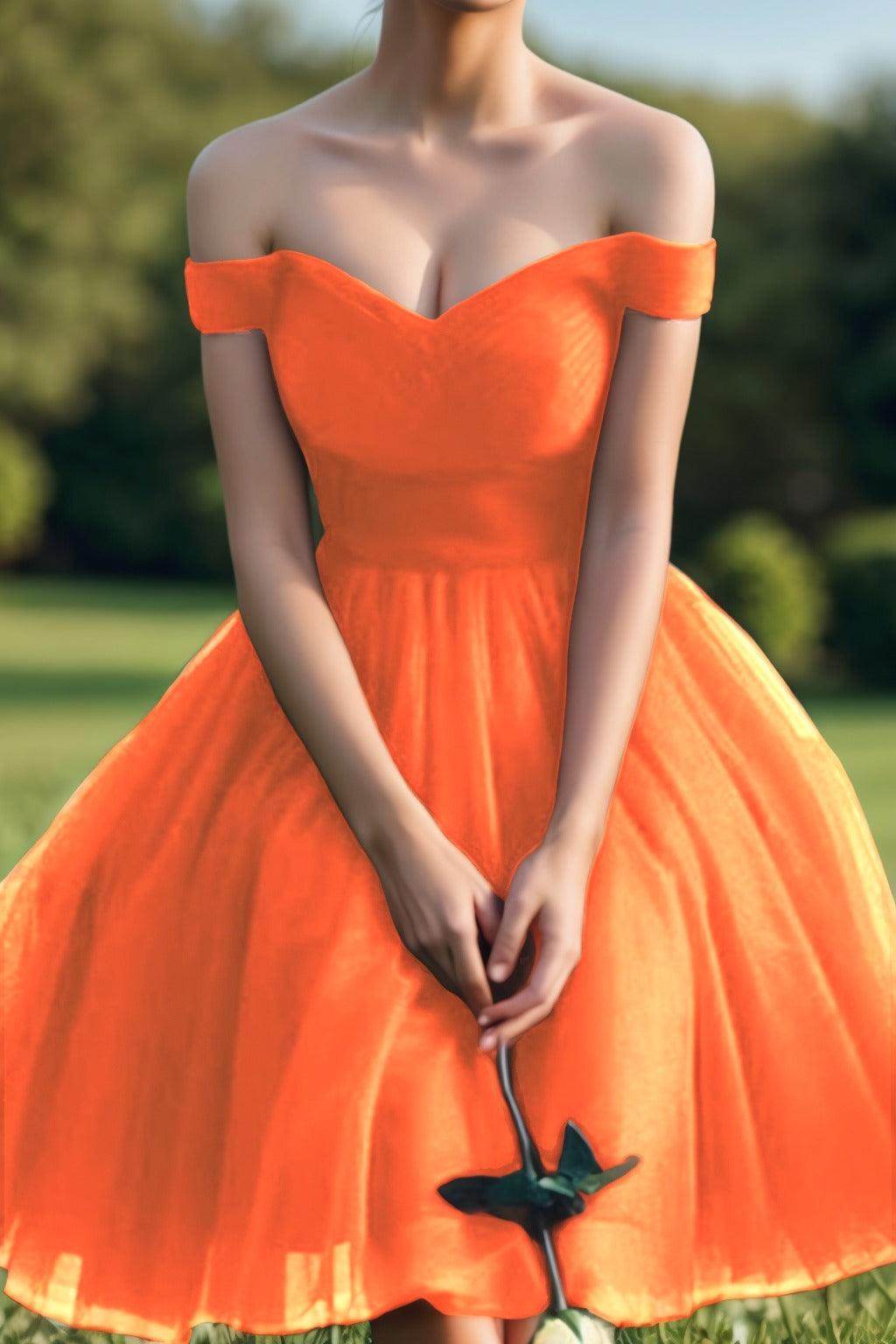 Princess Tea Length Tulle Homecoming Dresses CS0526