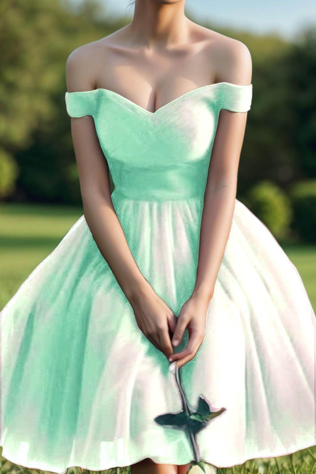 Princess Tea Length Tulle Homecoming Dresses CS0526