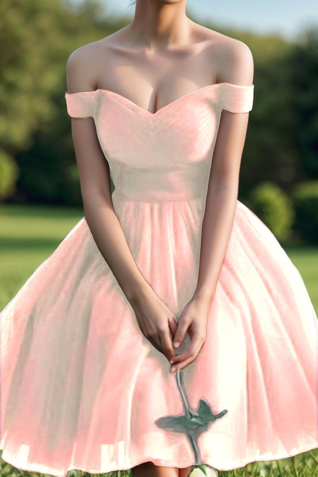Princess Tea Length Tulle Homecoming Dresses CS0526