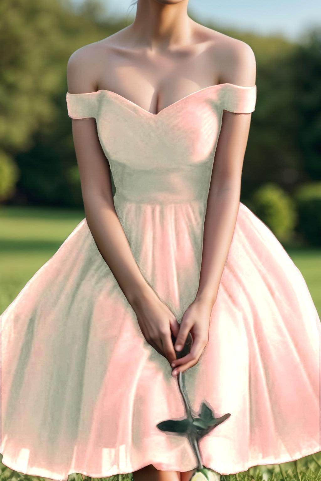 Princess Tea Length Tulle Homecoming Dresses CS0526
