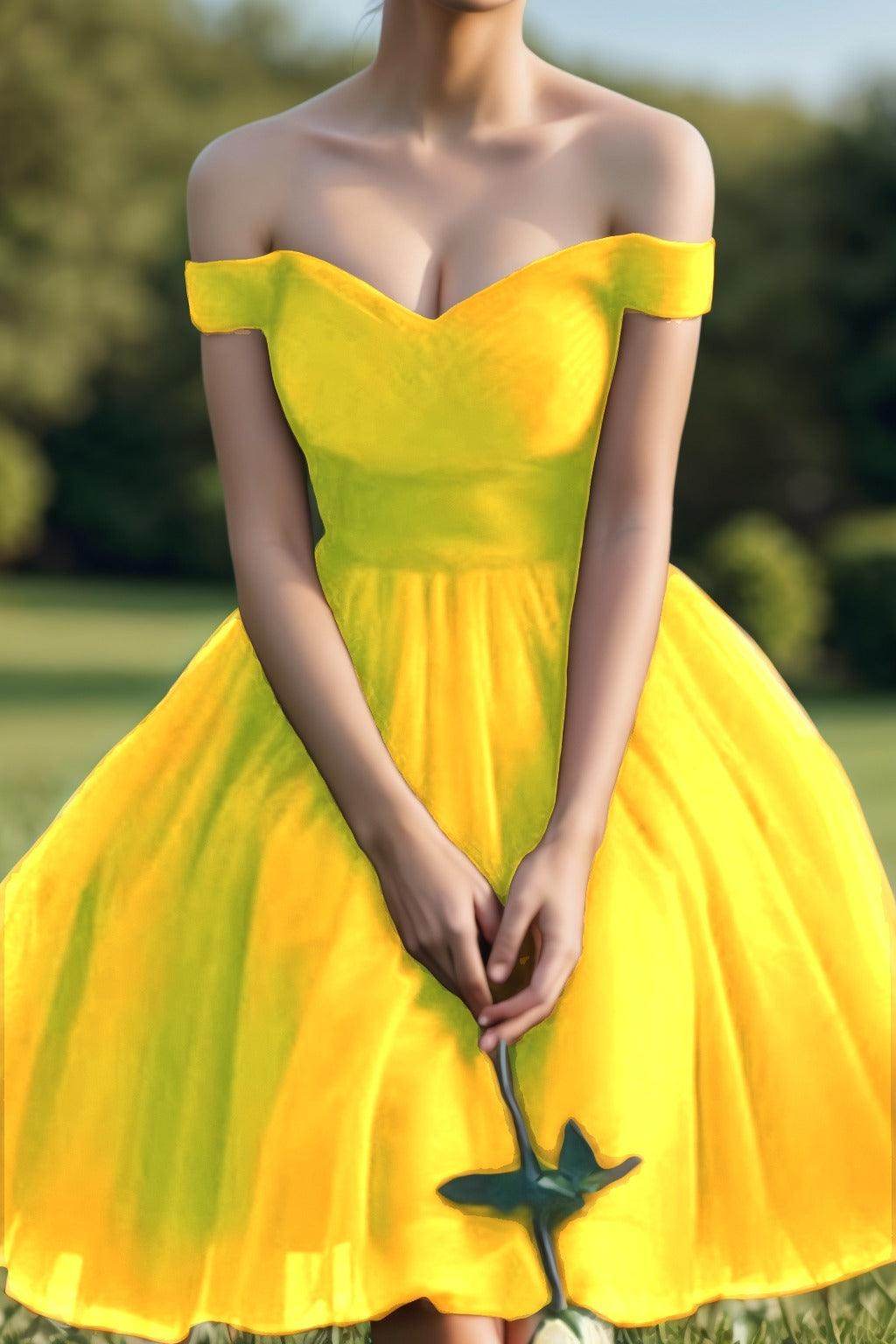 Princess Tea Length Tulle Homecoming Dresses CS0526