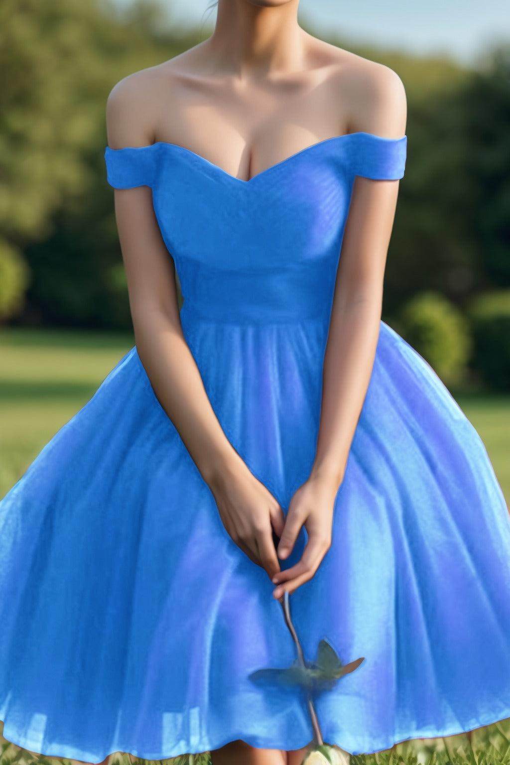 Princess Tea Length Tulle Homecoming Dresses CS0526