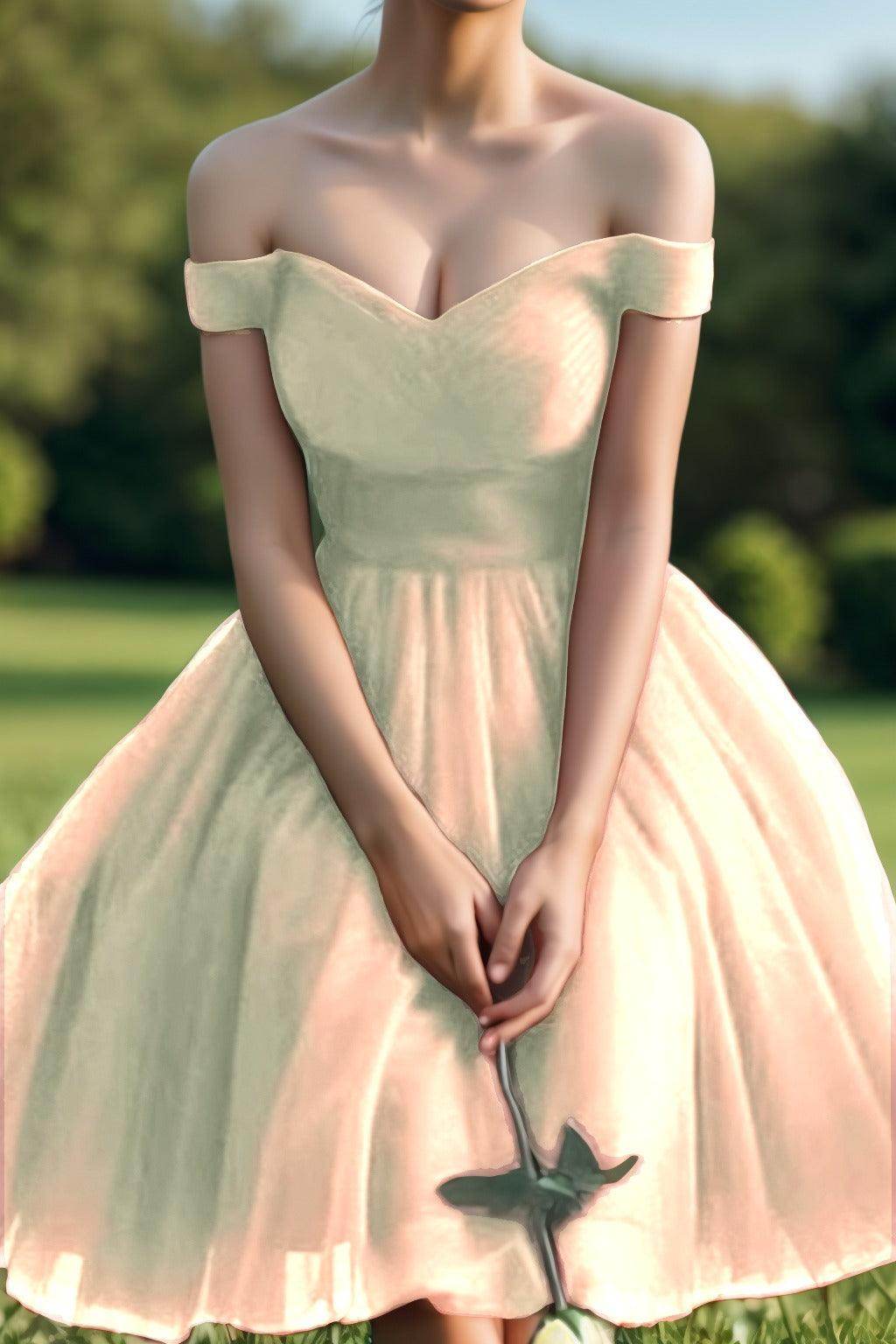 Princess Tea Length Tulle Homecoming Dresses CS0526
