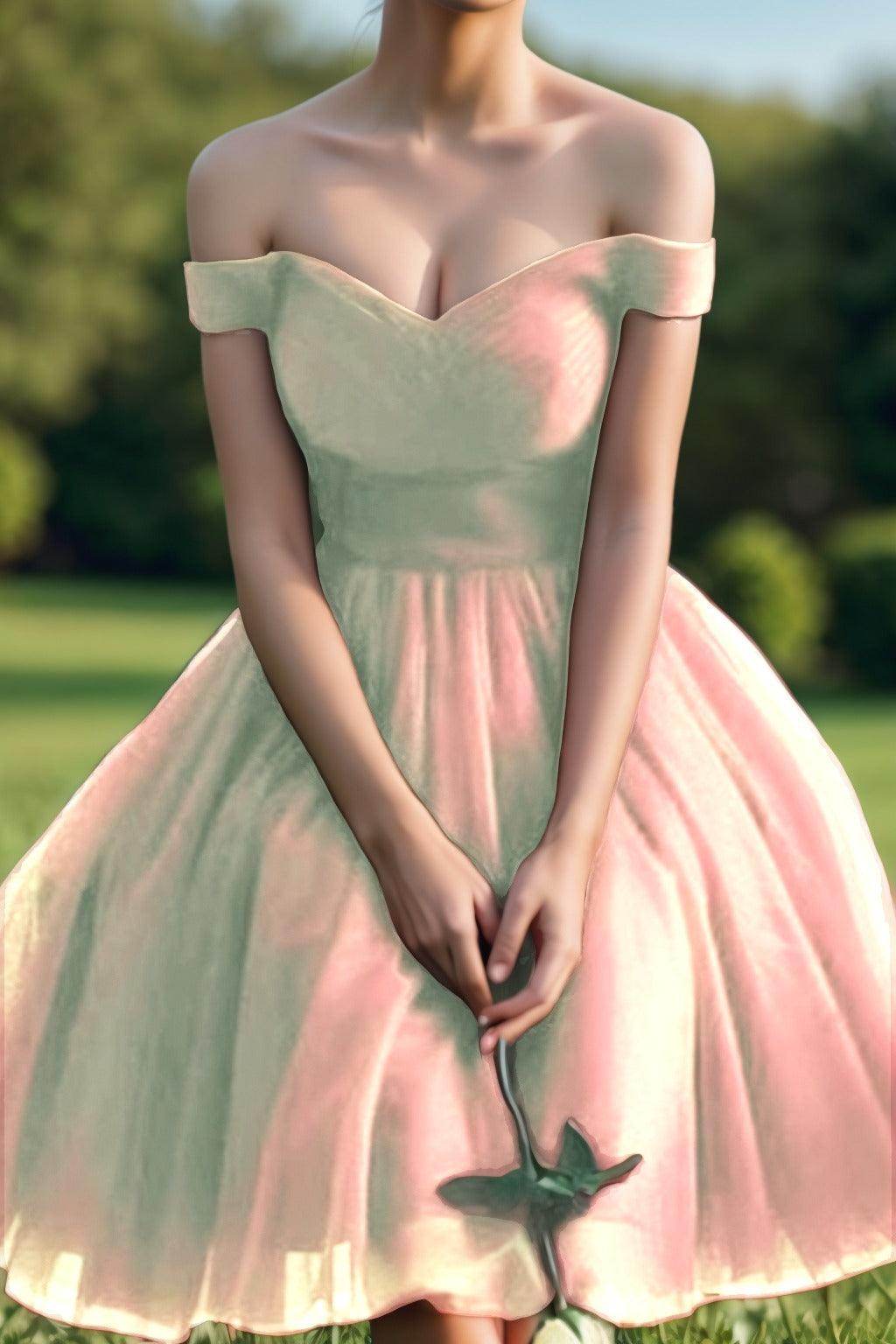 Princess Tea Length Tulle Homecoming Dresses CS0526
