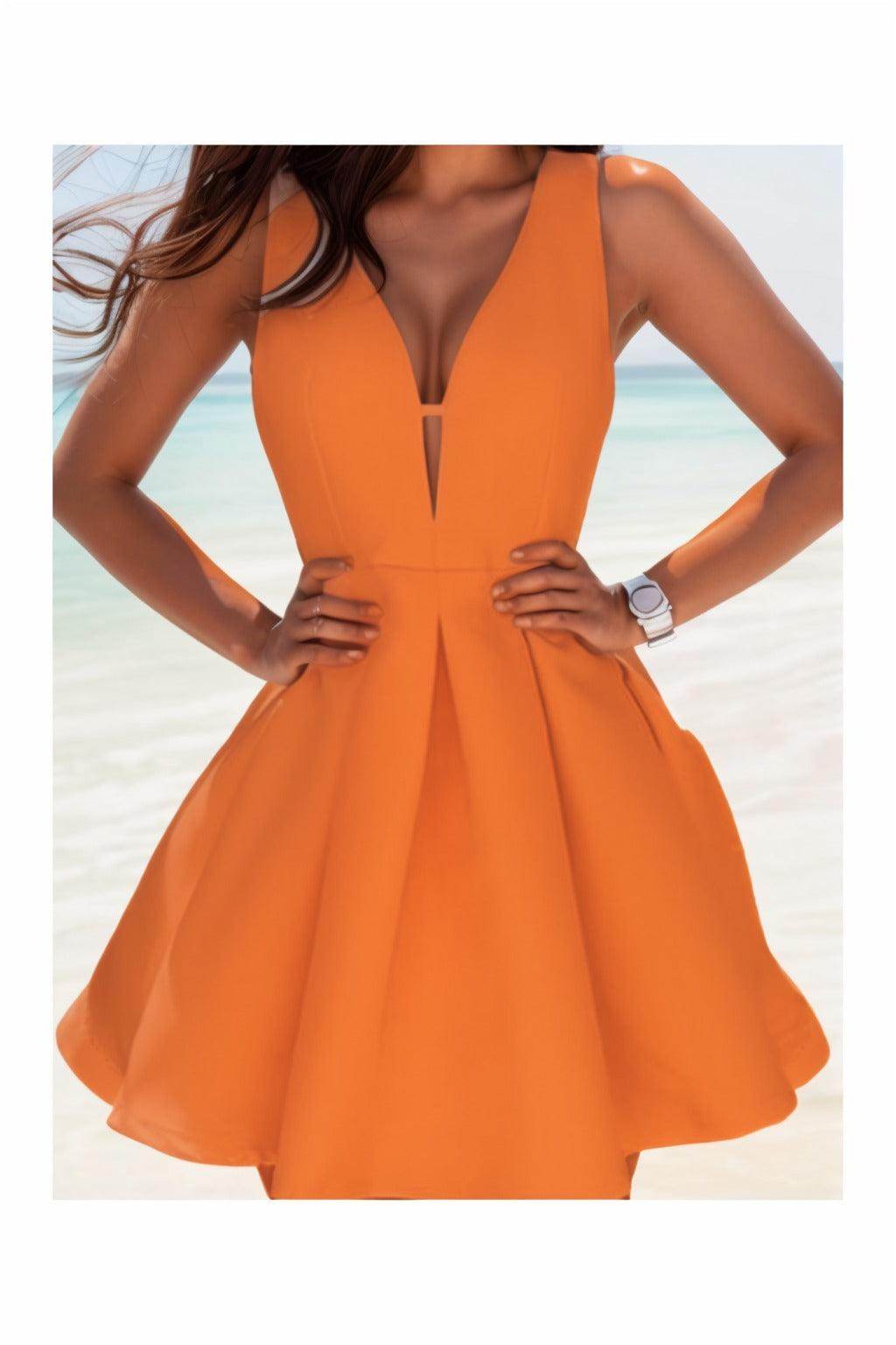 A-Line Knee Length Satin Homecoming Dresses CS0531
