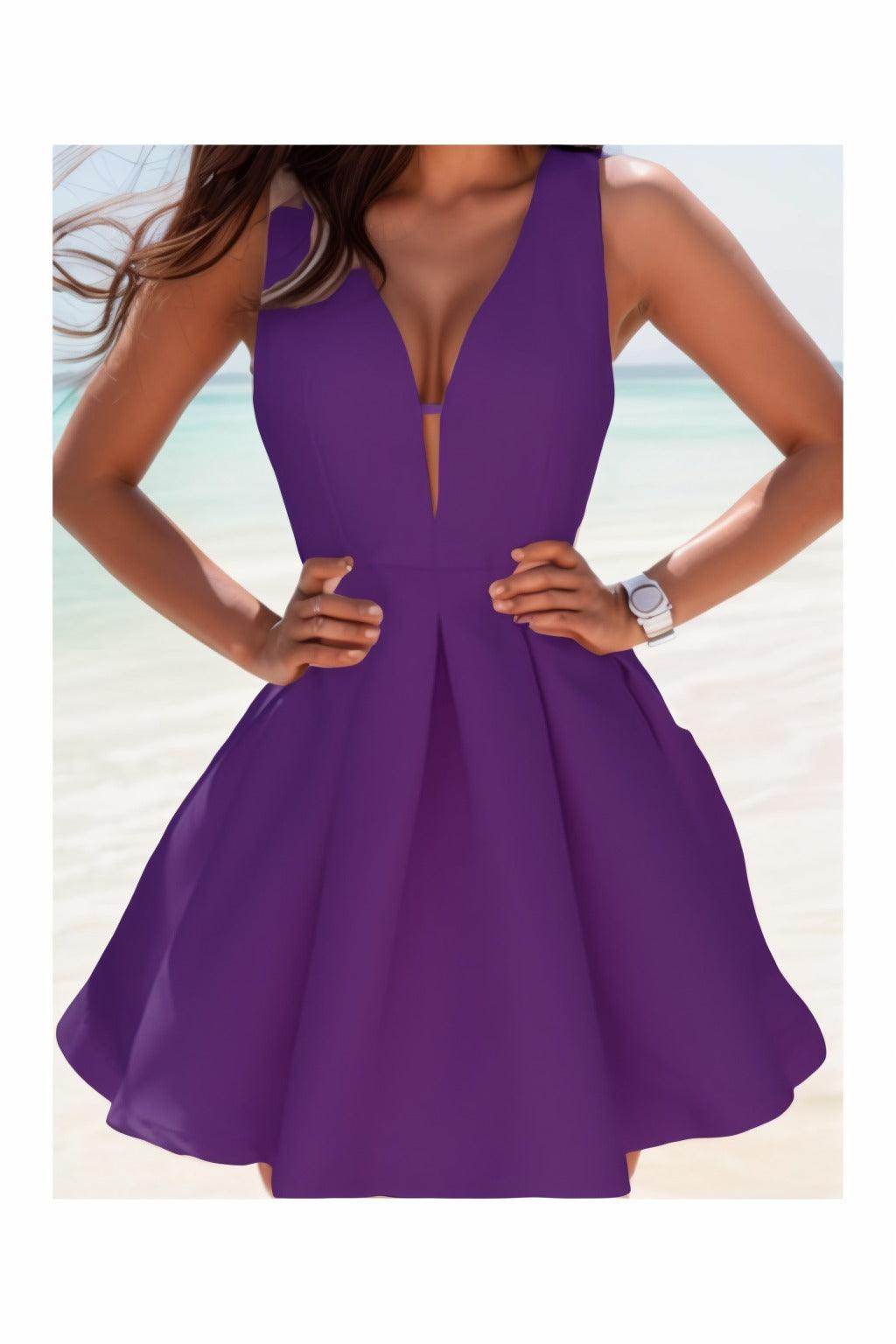 A-Line Knee Length Satin Homecoming Dresses CS0531