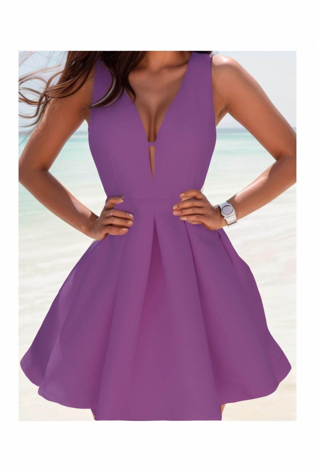 A-Line Knee Length Satin Homecoming Dresses CS0531