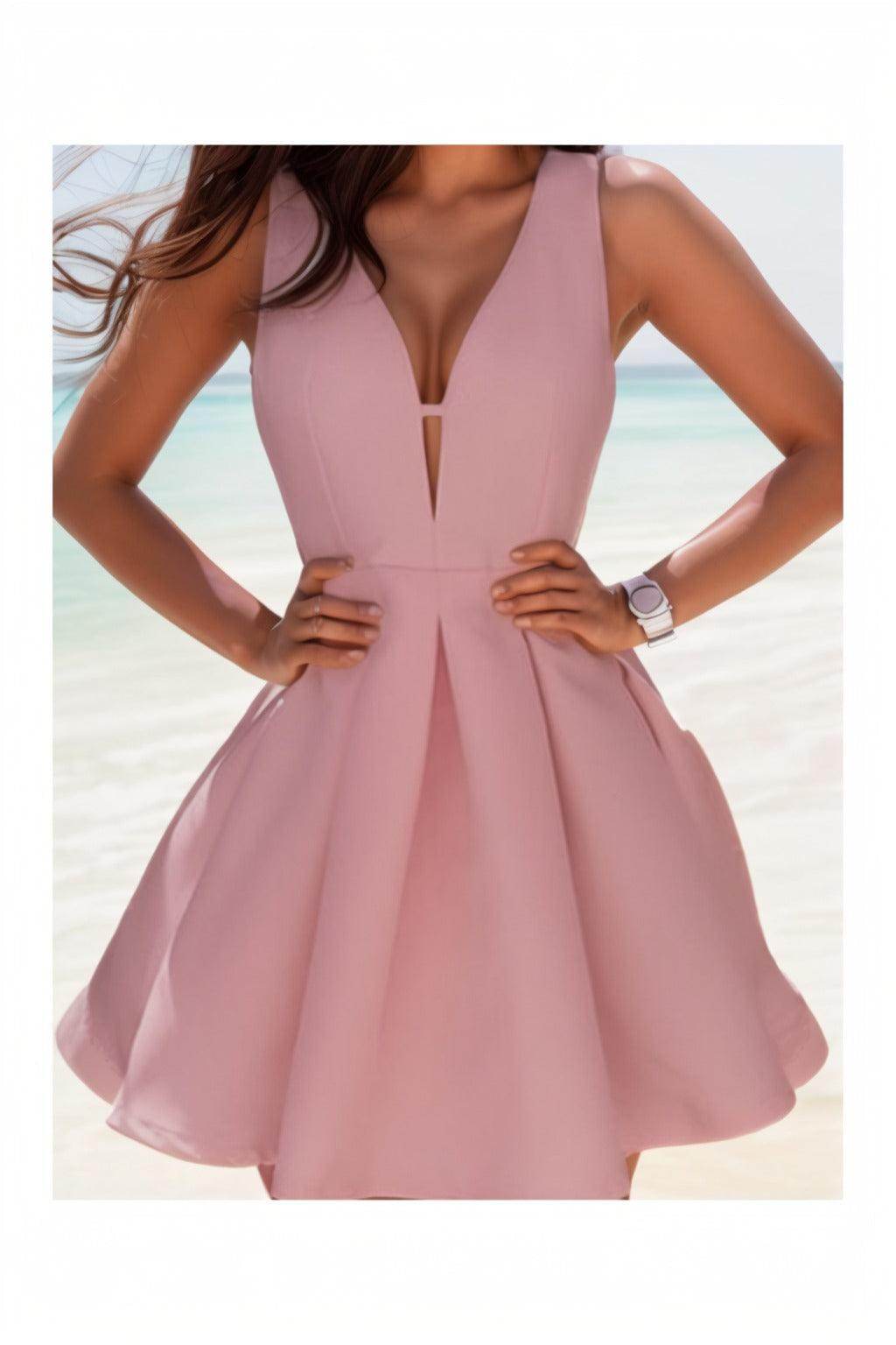 A-Line Knee Length Satin Homecoming Dresses CS0531