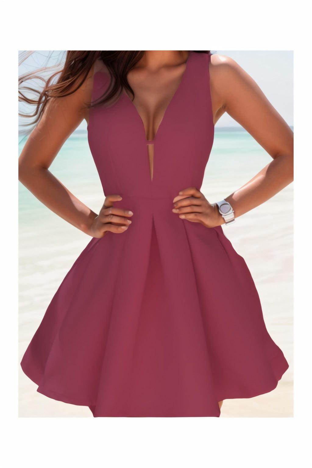 A-Line Knee Length Satin Homecoming Dresses CS0531